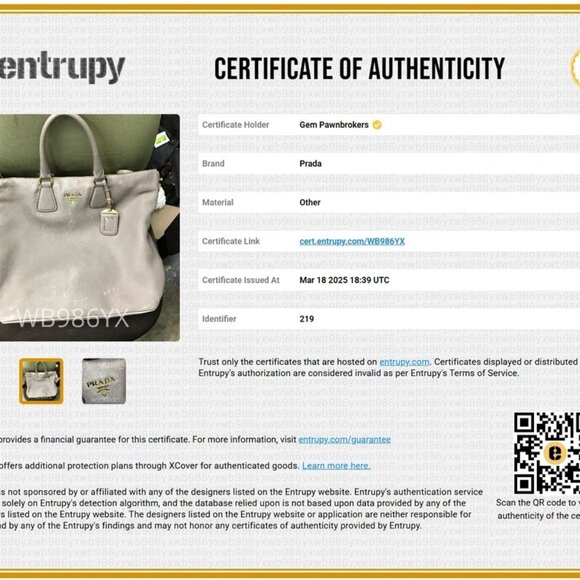 Prada Pomice Vitello Daino Shopper Tote - Dark Grey - Picture 4 of 15